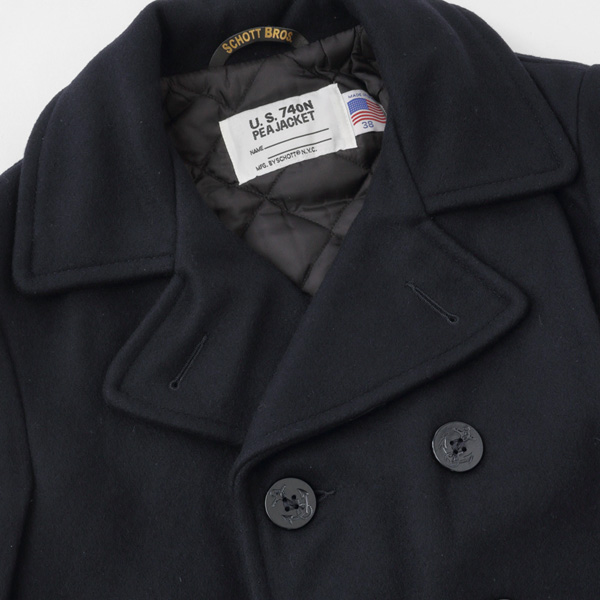 【2155】SCHOTT BROS.753US スリムフィットPコート